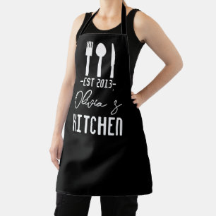Delantal Nombre del chef Monogramado