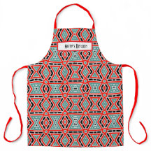 Nombre del patrón geométrico Aprones personalizado