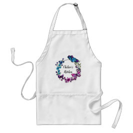 Delantal Nombre del personalizado de la mariposa y de la