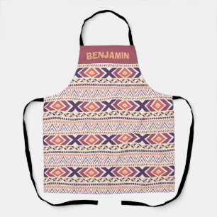 Delantal Nombre del Personalizar del patrón Boho Apron