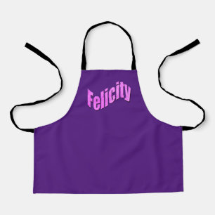 Delantal Nombre Felicity Mosaic Rosa, Apron