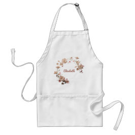 Delantal Nombre floral personalizado Apron
