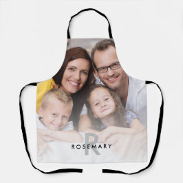 Delantal Nombre inicial del monograma de superposición de f