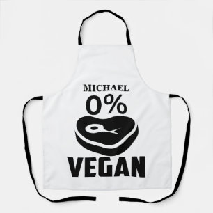 Delantal Nombre personalizado 0 % vegano