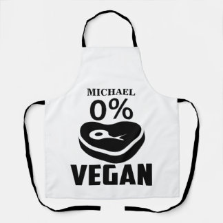 Delantal Nombre personalizado 0 % vegano
