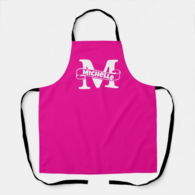 Delantal Nombre personalizado Apron - Cocina monográfica Pe (Anverso)