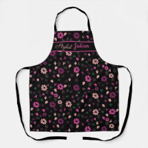 Nombre personalizado Apron Floral Stylist personal