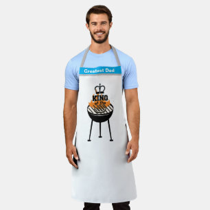 Delantal Nombre personalizado Apron, gracioso rey del asado