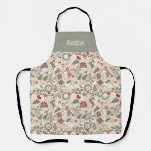 Delantal Nombre personalizado Apron navideño muy feliz