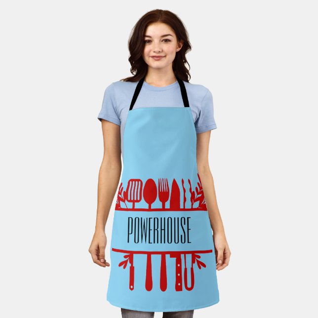 Delantal Nombre personalizado Apron - Regalo de cocina Pers (Gastado)
