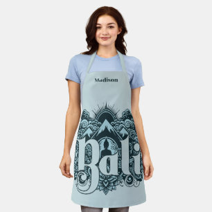 Delantal Nombre personalizado Bali