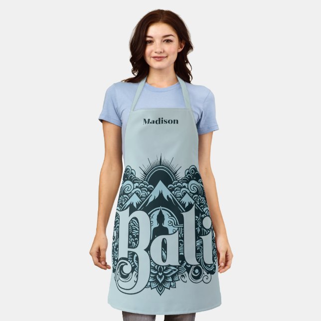 Delantal Nombre personalizado Bali (Gastado)