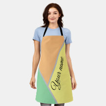 Nombre personalizado Bloque de color melocotón men