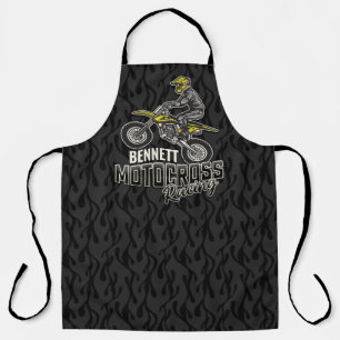 Delantal NOMBRE personalizado Carreras Motocross de ciclism