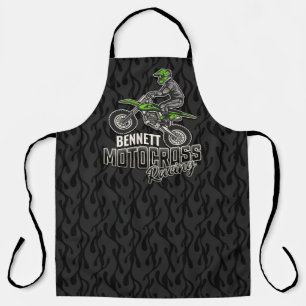 Delantal NOMBRE personalizado Carreras Motocross de ciclism