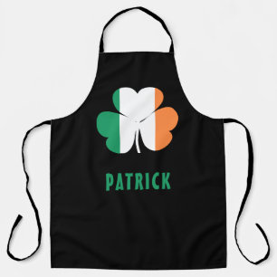 Delantal Nombre personalizado Celtic Ireland Shamrock Irish