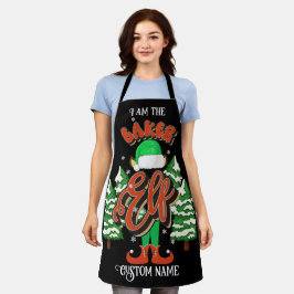 Delantal Nombre personalizado de Baker elf personalizado