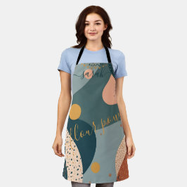 Delantal Nombre personalizado de Boho