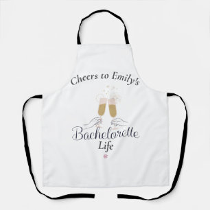 Delantal Nombre personalizado de la Bachelorette de guión M