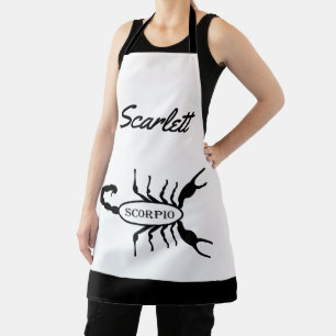 Delantal Nombre personalizado de la estrella de escorpión n