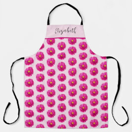 Delantal Nombre personalizado de los dias rosados calientes