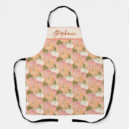 Delantal Nombre personalizado de parche de calabaza de colo