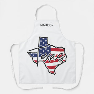 Delantal Nombre personalizado de Texas