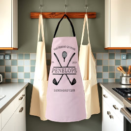 Delantal Nombre personalizado del club de golf para damas