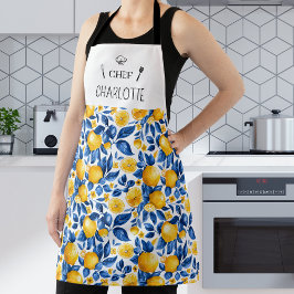 Delantal Nombre personalizado del fruto tropical del patrón