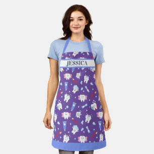 Delantal Nombre personalizado del higienista dental de los 