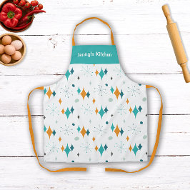 Delantal Nombre personalizado del patrón de arranque atómic