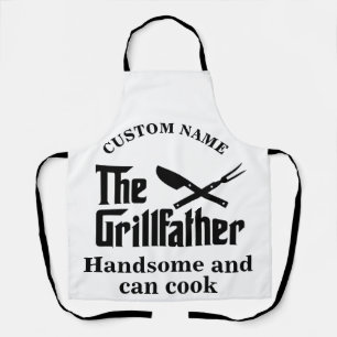 Delantal Nombre personalizado El chef Grillfather