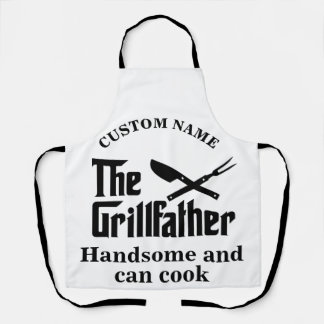 Delantal Nombre personalizado El chef Grillfather