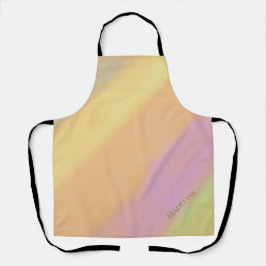 Delantal Nombre personalizado en colores de algodón de azúc