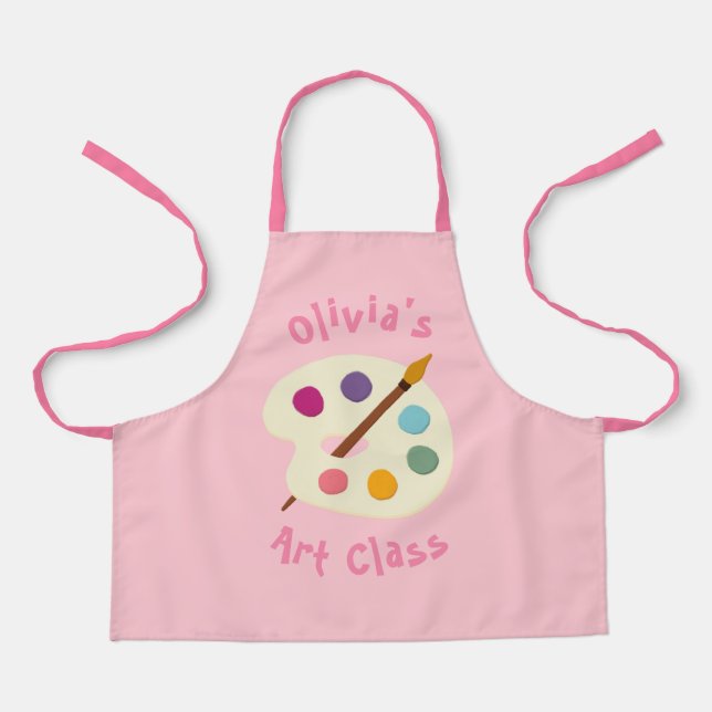 Delantal NOMBRE personalizado Escuela de arte Artista Apron (Anverso)