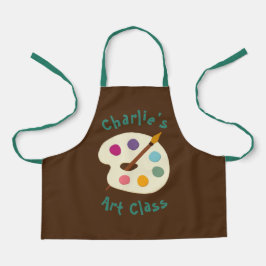 Delantal NOMBRE personalizado Escuela de arte Artista Apron