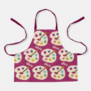 Delantal NOMBRE personalizado Escuela de arte Artista Apron