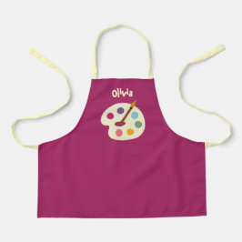 Delantal NOMBRE personalizado Escuela de arte Artista Apron