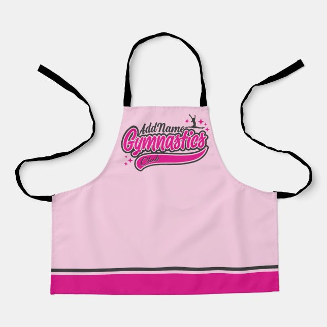 Delantal NOMBRE personalizado Gimnasia de salto dividido de (Anverso)