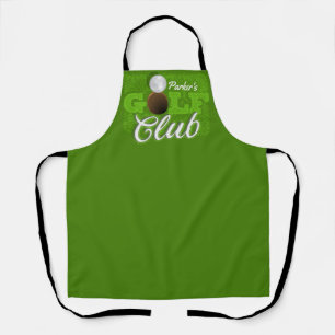 Delantal NOMBRE Personalizado Golf Green Golf Course Club