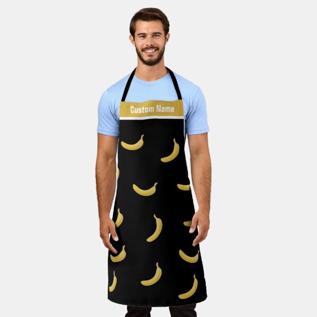Delantal Nombre Personalizado Guay Banana Apron Funny Apron (Gastado)