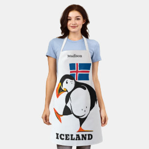 Delantal Nombre personalizado Islandia