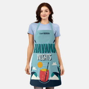 Delantal Nombre personalizado "Las noches de La Habana"