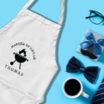 Delantal Nombre personalizado Maestro de parrillas Día del<br><div class="desc">Nombre personalizado Maestro de parrilladas del Día del Padre Apron.</div>