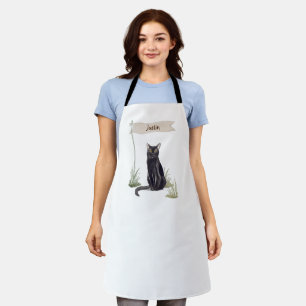 Delantal Nombre personalizado Mascota de gatos de Bombay