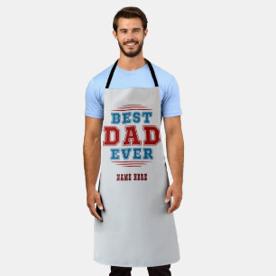 Delantal Nombre personalizado Mejor papá del mundo regalo d