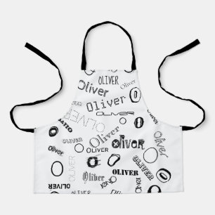 Delantal Nombre personalizado Monograma Smock