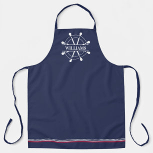 Delantal Nombre personalizado Nautical