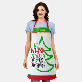 Delantal Nombre personalizado Navidades personalizados apre