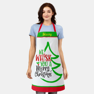 Delantal Nombre personalizado Navidades personalizados apre